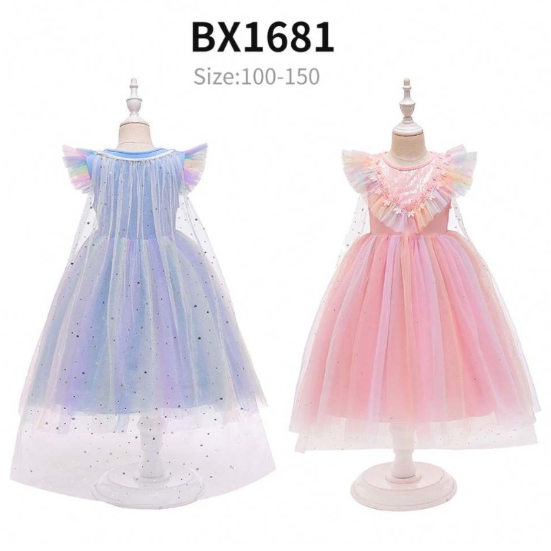 Tania cena księżniczka Anna Princess Elsa Snow Queen Girl Party Dress Kids Halloween Cosplay Costume BX1693/BX1697