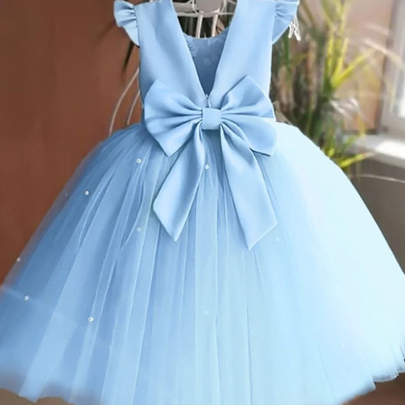 Czerwona sukienka świąteczna dla dziewcząt Dzieci Dzieci Dzieci 1. Urodziny Suknia imprezy Elegancka Księżniczka Xmas Tutu Baby Girl Wedding Sukienki