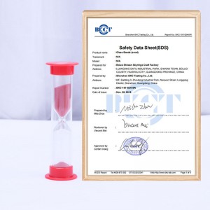 Hurtownia 1 2 3 4 5 Minute kolorowy plastikowy timer klepsydra dla dzieci i gry piaskowej i kostki