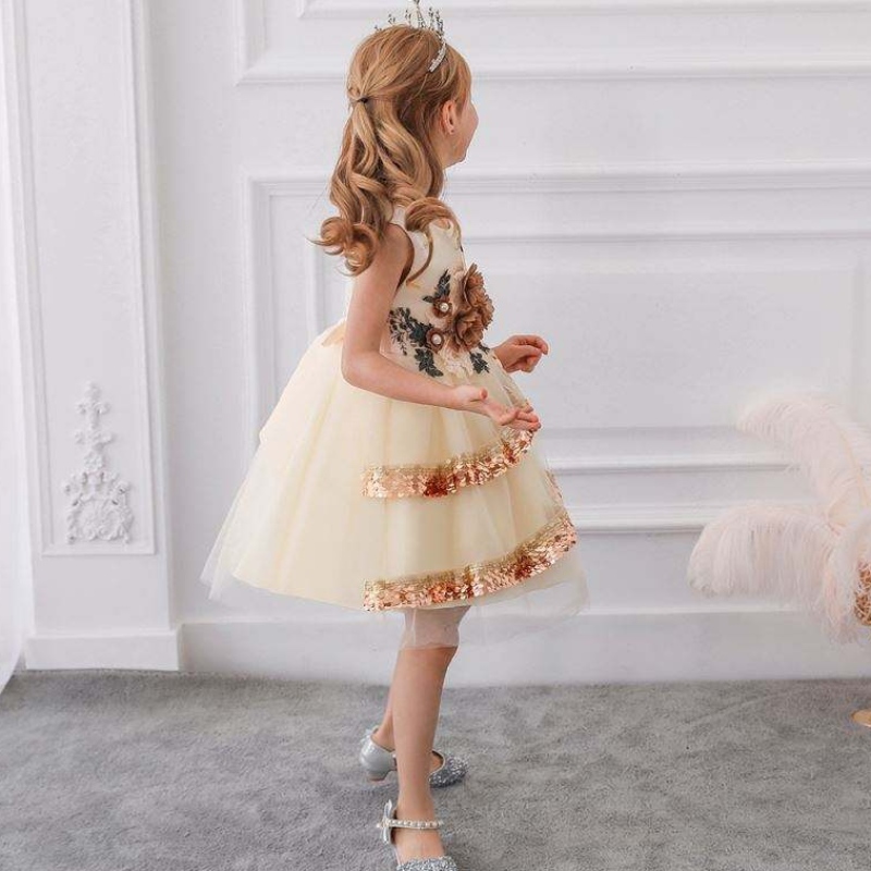 Baige Children Fancy Dress Girls Party Sukienki Indie&Pakistan Clothing Girls \\ 'Ceifins Flower Sprts L5148