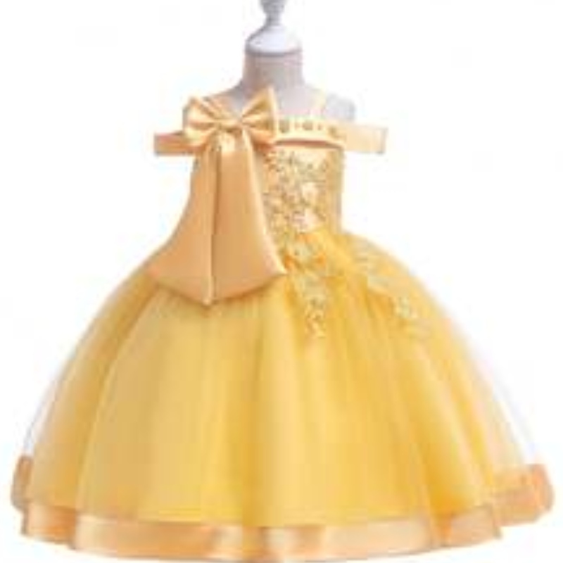 Baige Kids Sukienki ślubne zdjęcia Baby Flower Sukienki Dzieci sukienki L5081