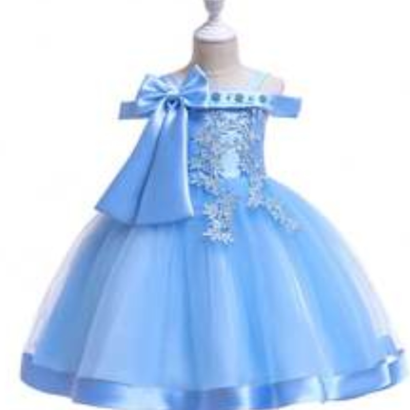 Baige Kids Sukienki ślubne zdjęcia Baby Flower Sukienki Dzieci sukienki L5081