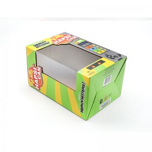 Zabawki elektroniczne faliste opakowanie papierowe drukowanie przezroczysty projekt okien Wysokiej klasy zwyczaj