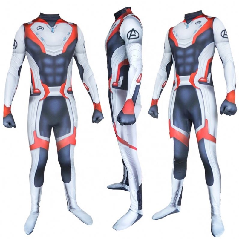 Ecooparty New Style Avenger 4 Endgame Quantum Realm Cool Superhero Cosplay Zentai Bodysuit Jumpsuits dla mężczyzn Costume