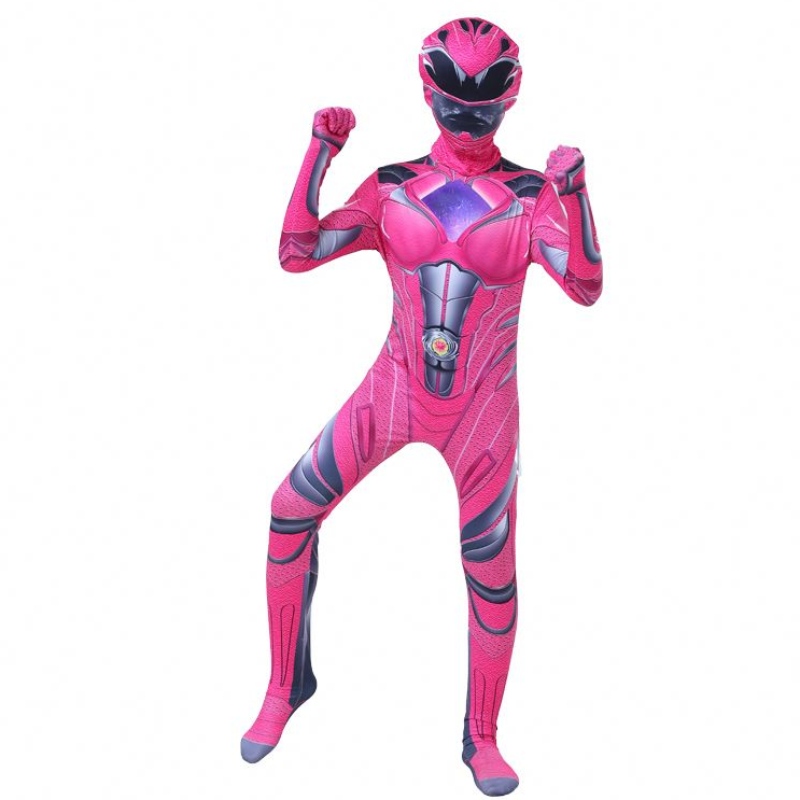2022 Multiple Boys Boys Halloween impreza karnawałowa Thunder Red Power Ranger Cosplay Cosplay z maską twarzy dla dzieci