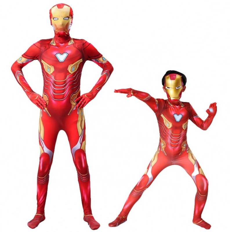 Warrior Infinity Avenger 2022 rodzica dzieci spersonalizowany projekt zbrojowni mięśni 3d druk fajny żelazny cosplay garnitur mężczyzn kostium dla dzieci