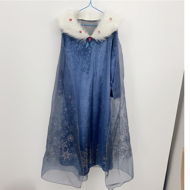 Dzieciowe kostiumy Halloween sukienka Księżniczka Karnawałowa sukienka królowa Cape Elsa sukienka
