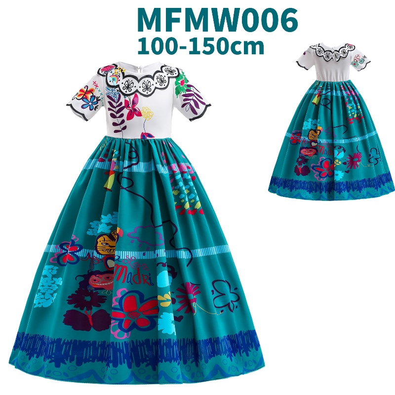 Baige Carnival Mirabel Isabela Purple Girl Dress Encanto Kids Cosplay Cosplay
