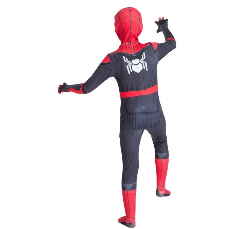2022 Amazon gorąca wyprzedaż hurtowy styl klasycznynajlepsza cena kreskówka czerwona czarna odzież figura de acion anime Kids Spiderman Costume