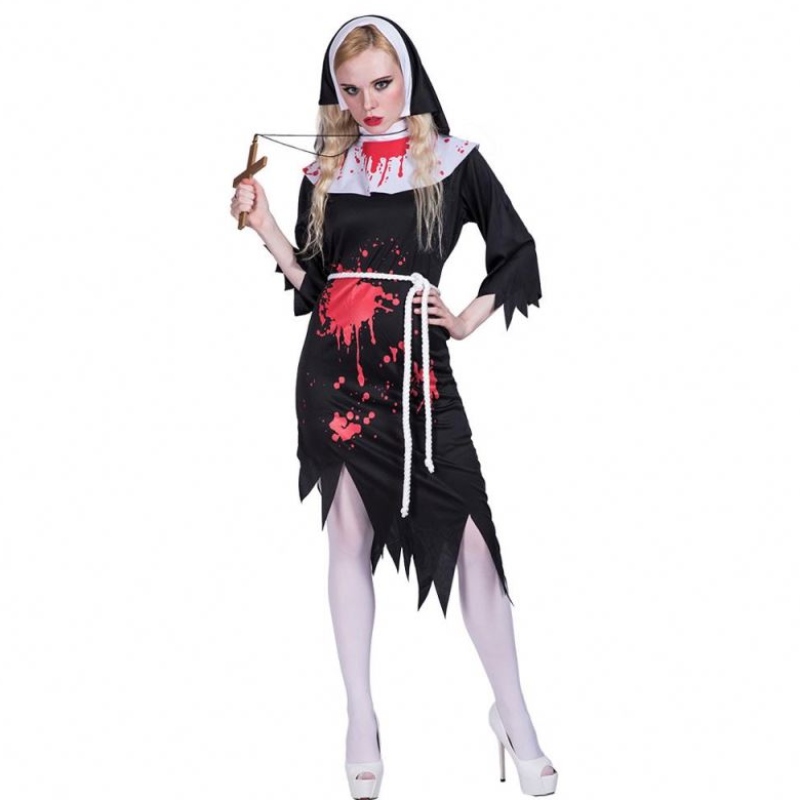Halloween zombie kostium seksowny kostium zakonnicy
