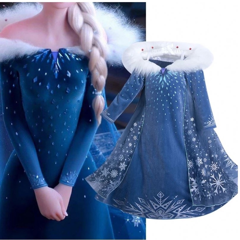 Baige Cosplay Party Dress Up Princess Elsa Anna Fashion Dress Costume Halloween Fairy Księżniczka