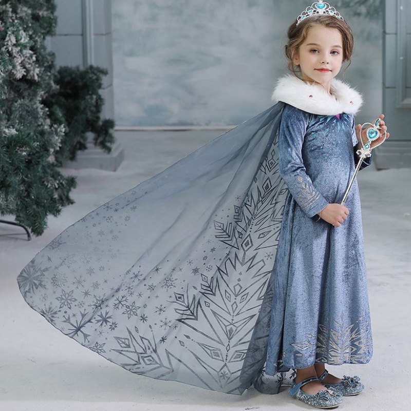 Baige Cosplay Party Dress Up Princess Elsa Anna Fashion Dress Costume Halloween Fairy Księżniczka