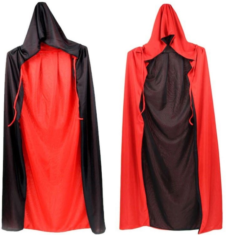 Hurtowy płaszcz z kapturem płaszcz płaszcza wicca szat średniowieczny cape szal wampir halloween impreza czarnoksiężnik Kostiumów