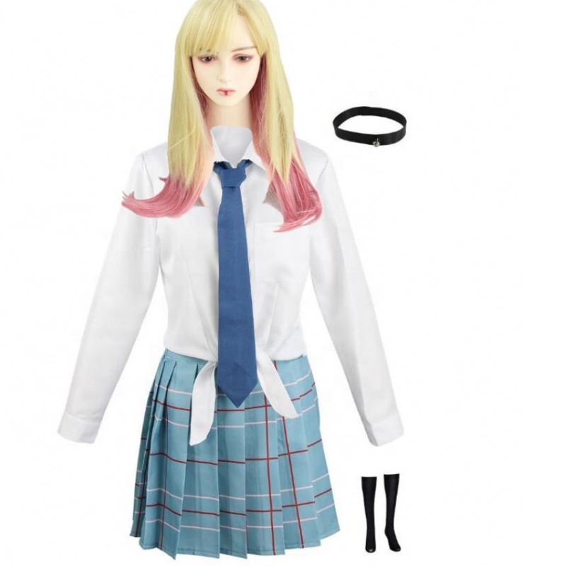 ECOWALSON MARIN KITAGAWA Cosplay My Dress Up Darling Costume School JK mundure spódnica stroje Halloween karnawałowy
