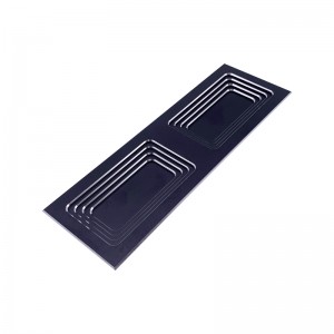 Wysokiej jakości domowy sprzętowe meble szuflady szafki szafki czarny metalowy aluminium CNC Pull uchwyt