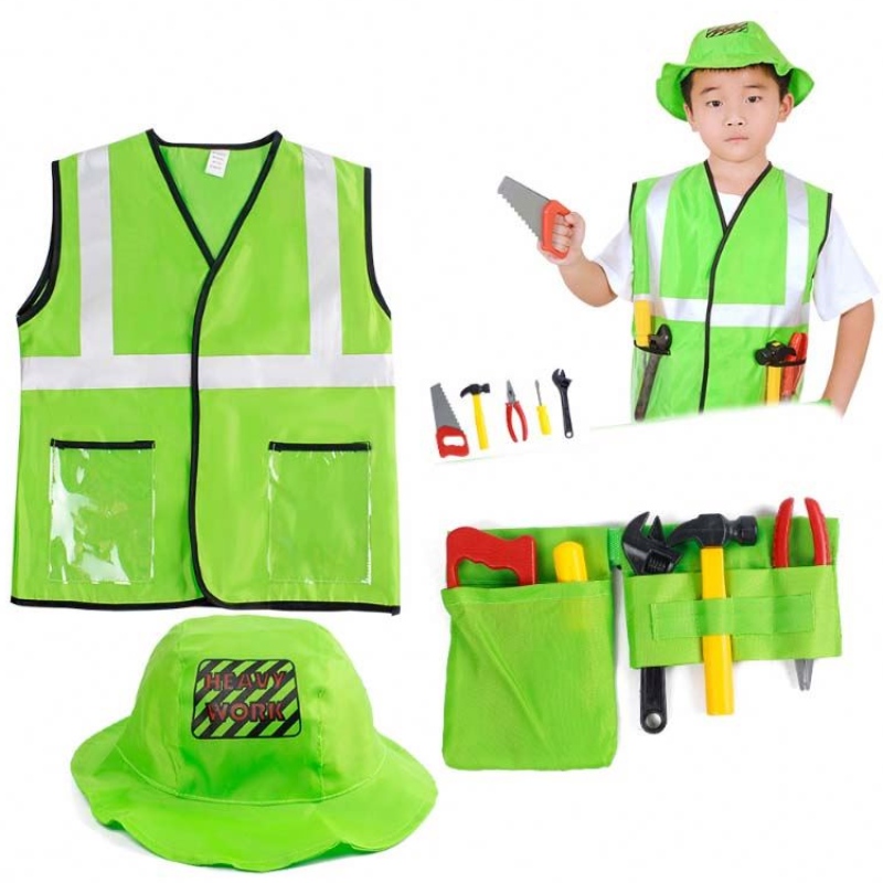 Karte Builder Dress Up Ubrania dla chłopców budowlany kostium znarzędziami do kamizelki hap hcbc-002