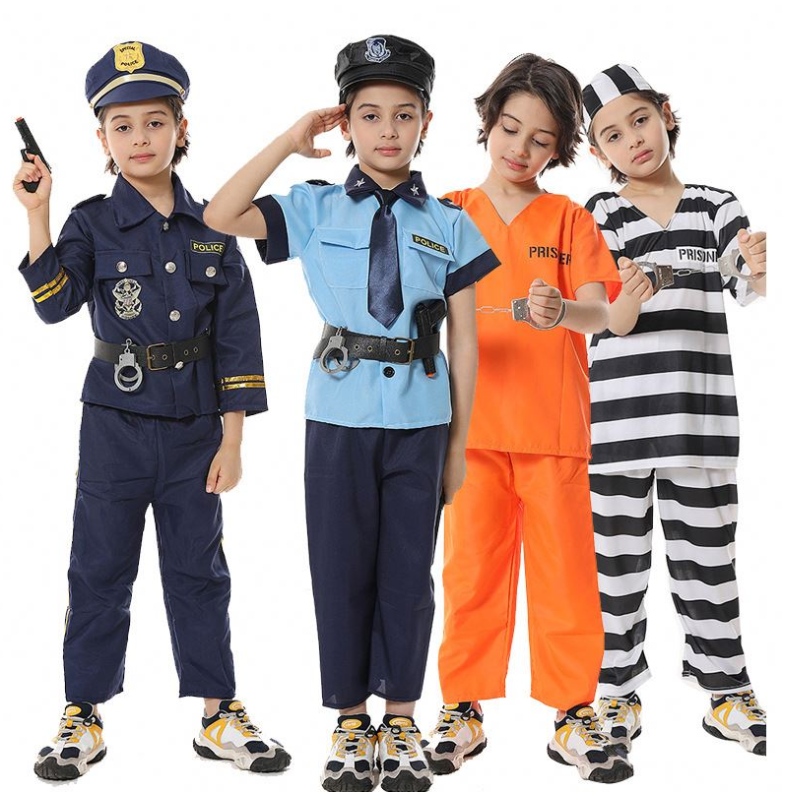 Halloween Dress Up policjant Udawaj Zagraj zestaw dla dzieci kostium policyjny dla chłopców HCBC-005