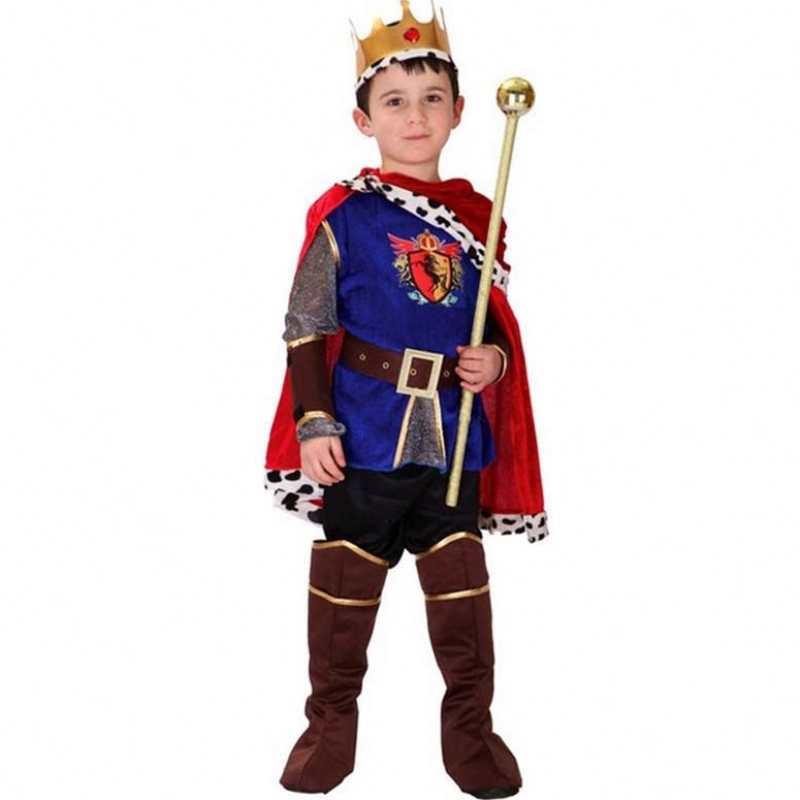 Halloween Party Fancy Dress Up Knight Carnival Warrior Kostium Króla Króla dla chłopców HCBC-021
