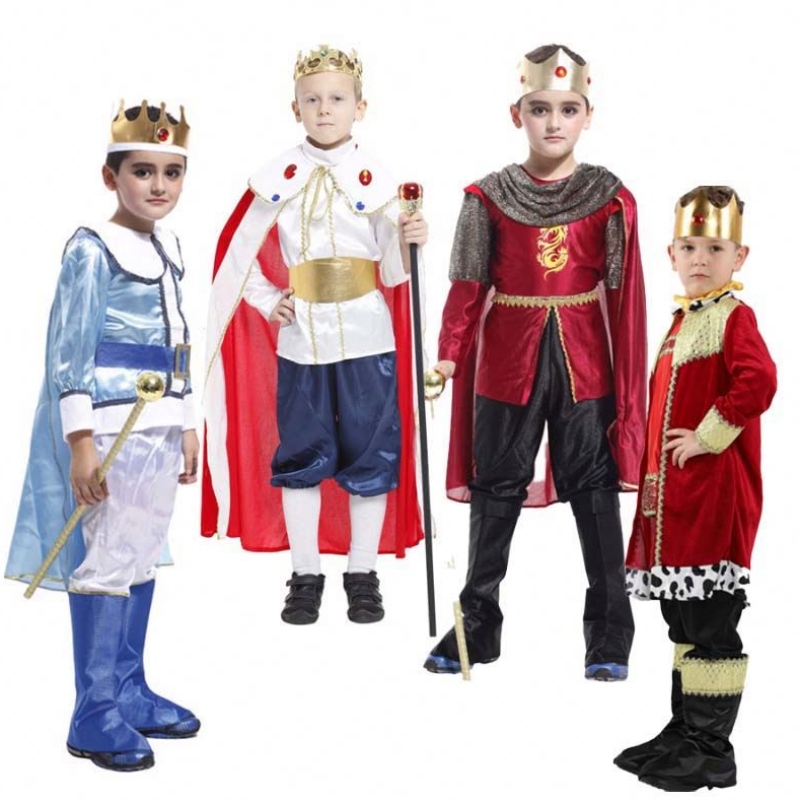 Halloween Boże Narodzenie Cosplay Party Fancy Dress Up Child Boys Medieval Prince Boy King Costume HCBC-022