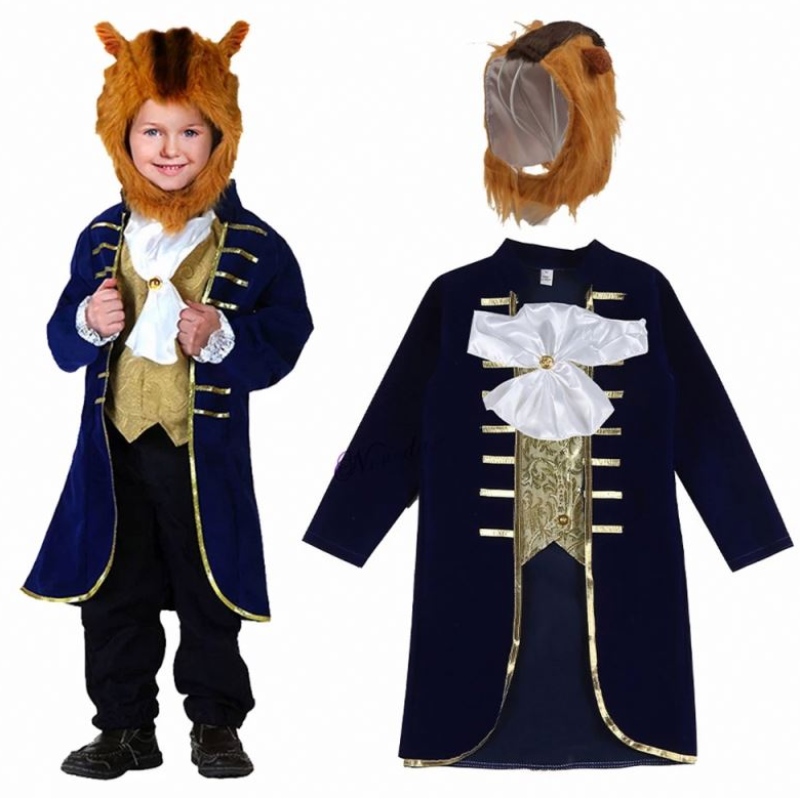 Baby Boy Toddler Halloween Cosplay Beast Prince Kids Prince Costume znakryciemnakrycia głowy HCBL-014
