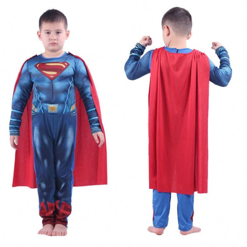 Halloween Cosplay Party Fancy Dress Kids Super Hero Superhero Costume Mięsień Dzieci Super Man Ubranie