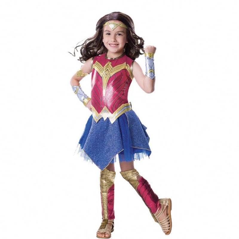 Wonder Girl Costume Dzieci Ubieraj superbohatera Cosplay Halloween Costume for Kids