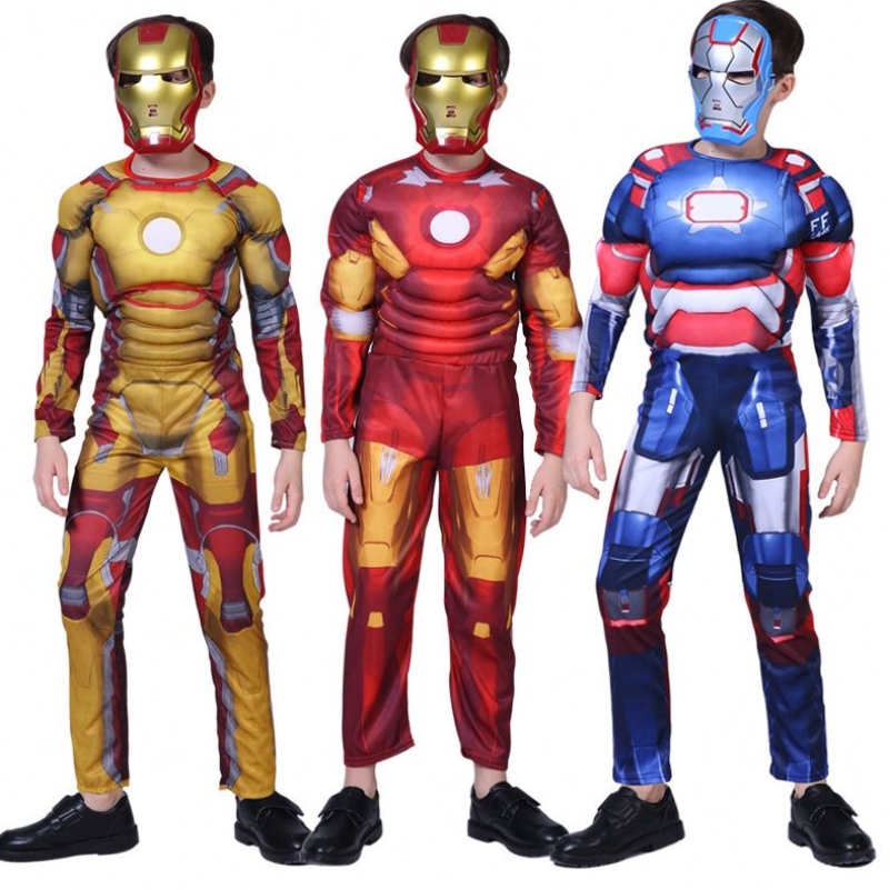 Superhero Kids Muscle Spiderman Costume Child Cosplay Super Hero Halloween Kostium dla dzieci dla dzieci dziewczęta s-xl