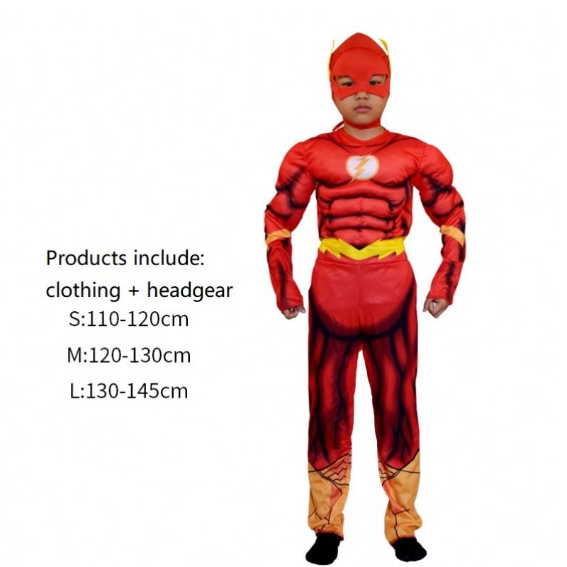 Deluxe Flash Costume Fancy Dress Komiks Komiks Komiks Komiks Komiks Carnival Party Halloween Flashman Cosplay Cosplay