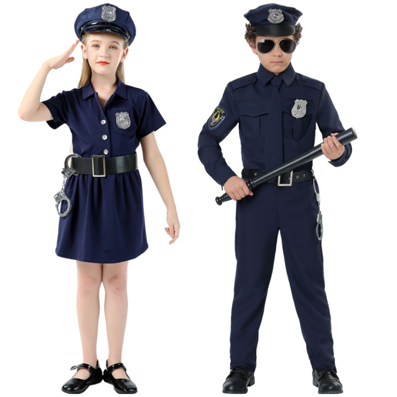 Dzieci Halloween Man Costumes Party Party Carnival Mundur 100-160 cm Boys Army Men Cosplay Zestawy odzieży