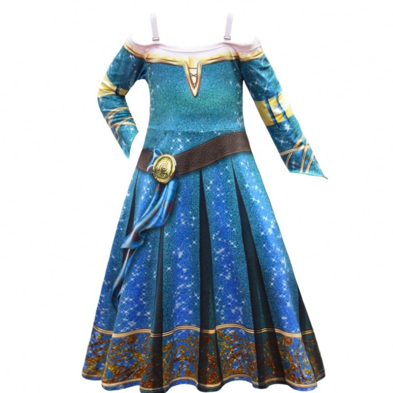 Halloween Braver Legends Merida Cosplay Dress Up Girl