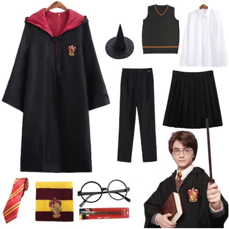 2022 HOT SPRZEDAŻ HARRY COSTPlay Costume Kids and Adult Potter Robena kostiumy imprezowena Halloween