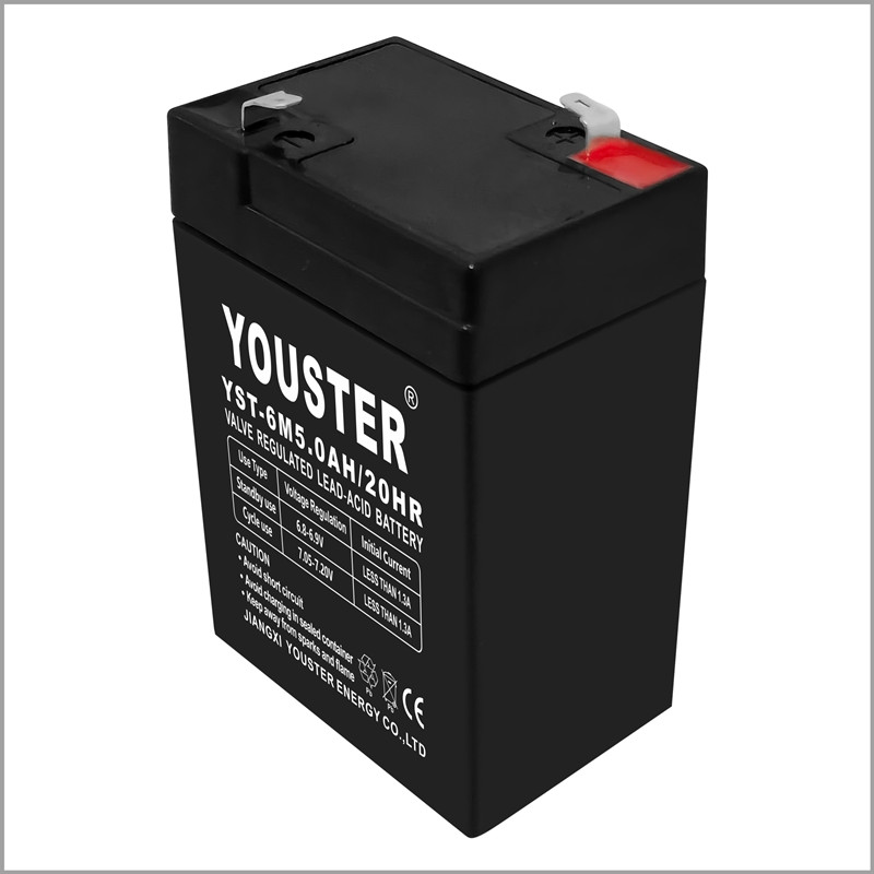 System magazynowania akumulatora domowego AGM Kwasowy akumulator 6 V 5,0AH dla samochodu elektrycznego