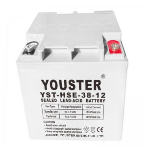 Chiny producent ładowalny kwas ołowiu VRLA 12V 38AH Słoneczny Układ zasilania