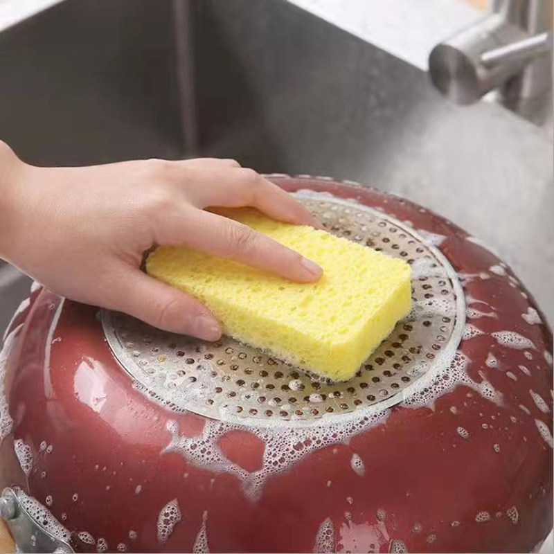 Gąbka celulozowa kwadratowa sprężona gąbka do mycia naczyń do kuchennych sprężonych naturalnych gąbek kuchennych