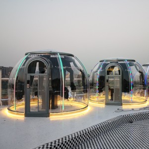 3.5 Meters Luksusowy przezroczysty namiot kopułowy geodezyjny zewnętrzny namiot kempingowy do hotelu ośrodkowego, kemping, zajęcia na świeżym powietrzu