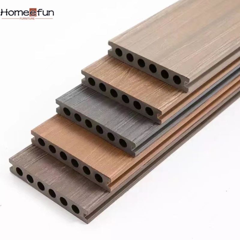 2022 Wpc 3d Wytłaczane podłogi drewniane ziarna deski antypoślizgowe plastikowe drewno kompozytowe Decking Zewnętrzny ogród podłogowy Deck