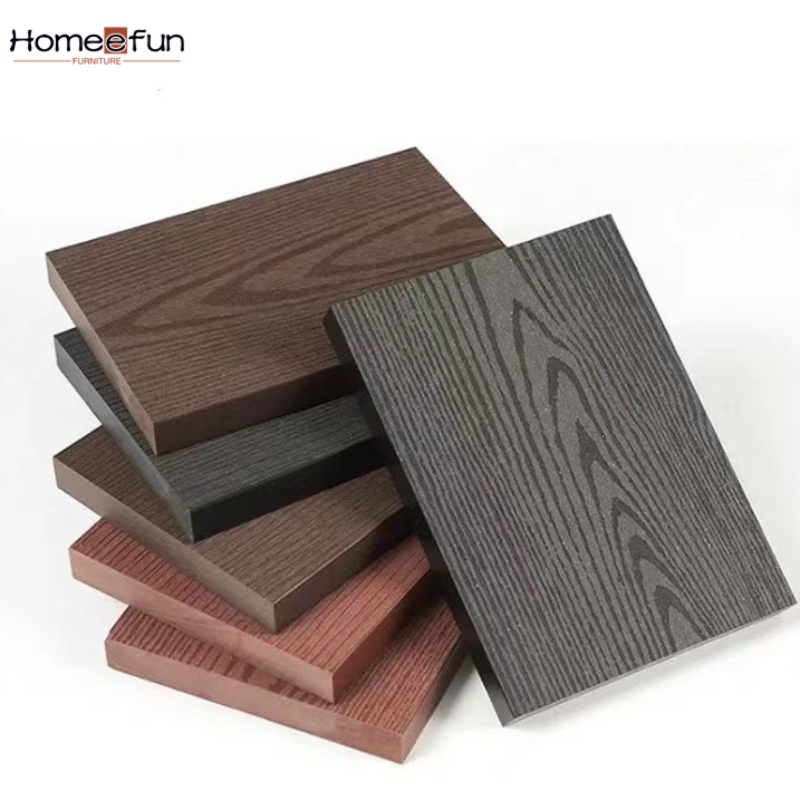 2022 Wpc 3d Wytłaczane podłogi drewniane ziarna deski antypoślizgowe plastikowe drewno kompozytowe Decking Zewnętrzny ogród podłogowy Deck