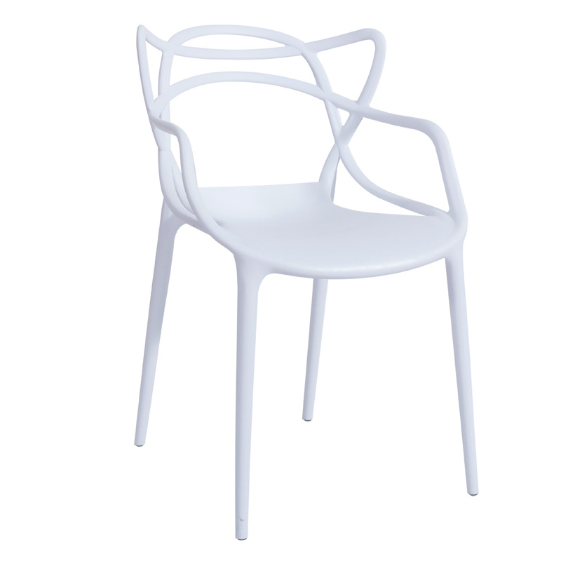 Nowoczesny zaawansowany design Sense Wygodne krzesło do kawiarni Układane krzesło z tworzywa sztucznego