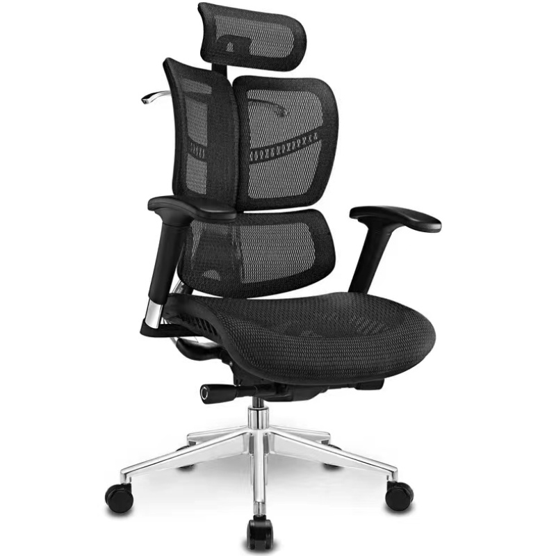 2022 Meble komercyjne 3D Regulowane krzesło siatki ergonomiczne krzesło biurowe 1 sztuk aluminiumnowoczesne 5 lat opcjonalnie