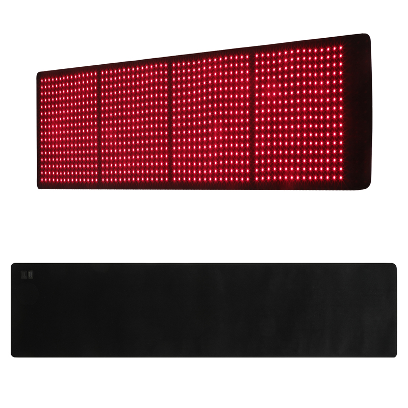 OABES Red Light Terapy Pad W celu złagodzenia bólu całego ciała, LED 660NM ＆ 850NM Noszenie donoszenia Pasek głębokiego terapii z funkcją licznika czasu