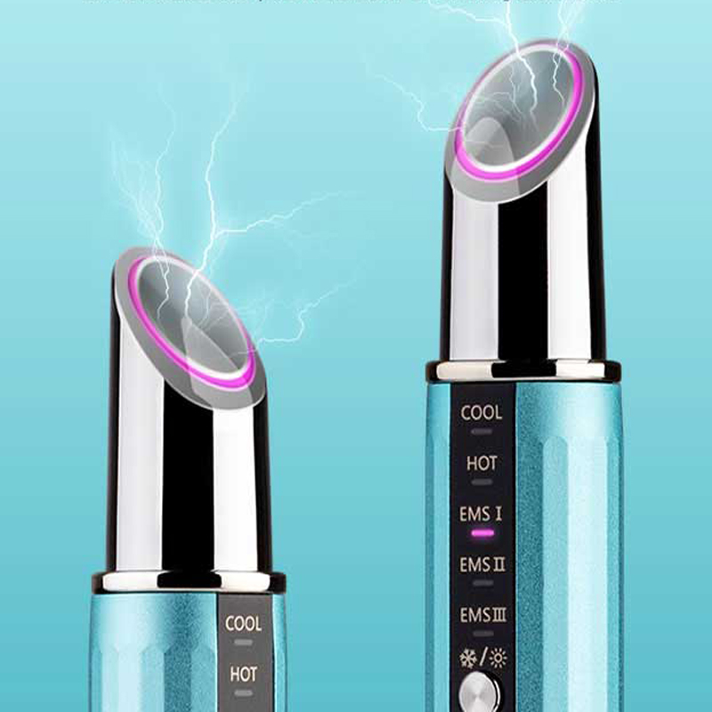 RF Beauty Eye Massager Stick EMS Piękna Oko Instrument Radio Częstotliwość Radio Hot&Cool Compress Instrument do zmniejszenia drobnych linii, anty-wlinkle, zanikającego ciemnego koła, zanikających worków oczu
