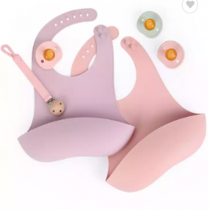 Baby Dribs Silikonowy śliniak Regulowany wodoodporne zastawa stołowa śliniaki spożywcze