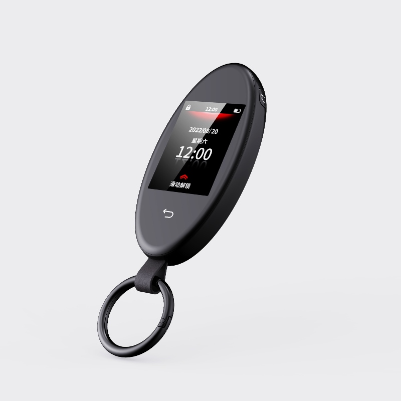 Inteligentny LCD Scd Screen CAR KLUCZ, Uaktualnij Bezkluczykowy wpis, Purple Car Klucz Auto Lock&Odblokuj zdalnym rozrusznikiem samochodu, Key FOB Wymiana akcesoriów antykradzieżowych, wyświetlacz logo pojazdu