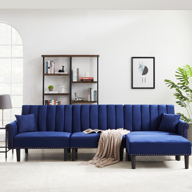 Tkanina segmentowa sofa salonu rozkładana sofa