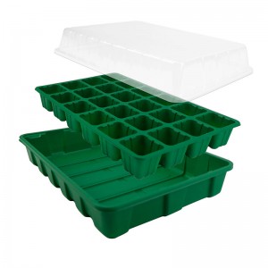 Plastikowe PS Mini Green House Sed Nursery Tray, hurtowa taca kiełkowana z kopułą/