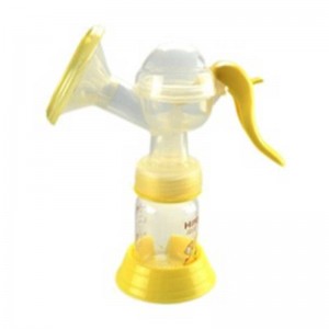 Przenośna silikonowa manualna ekstraktor mleka dziecięce pompa piersiowa BPA darmowy wzór drukowania manualna pompa karmienia piersią