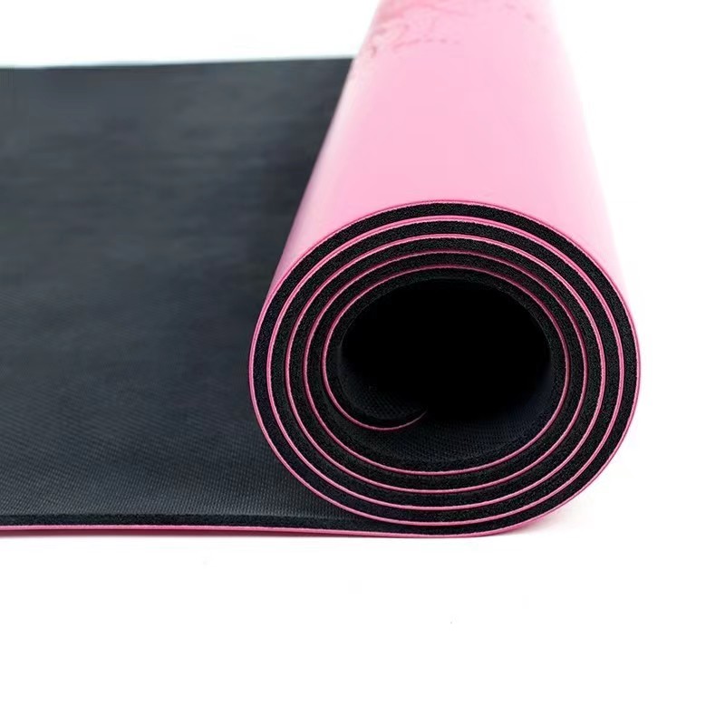 Drukowana lub asana linia gumowa joga hurtowa, wspierajniestandardowe logo i wzór, przyjazne dla środowiskanietoksyczne sporty fitness bez poślizgunaturalny mata jogi gumy pu
