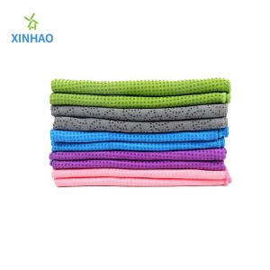 Różnorodne kolory Absorbing Mikrofibry Absorbing Solid Kolor Joga Hurtowe, PVC Silikonowy punkt przeciwpoślizgowy przyjazny dla skóry, odpowiednie dla fitness, jogi, pilates, jogi o wysokiej temperaturze