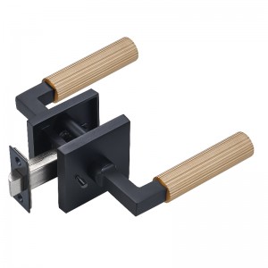 S7132 Wysokiej jakościnowoczesny kwadratowy zamek drzwi, ciężkanowoczesna klamka do drzwi do drzwi