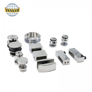 Szklane szklane szklane prysznicowe drzwi wyposażenie sprzętowe z przesuwanymi drzwiami w łazience